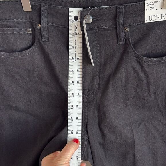 J Crew Low-rise denim trouser in 1996 semi-stretch Womens Size 28 Black - Picture 9 of 13